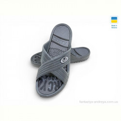 Шлепки Rai shoes 12X сірий
