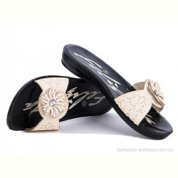 Шлепки Selena Феличита тапок бежевый