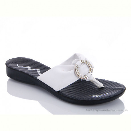 Шлепки Selena 01-07 белый