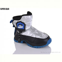Дутики Super Gear SG0766-2 black-silver