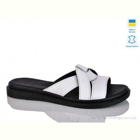 Шлепки Sali 302-1 білий к.