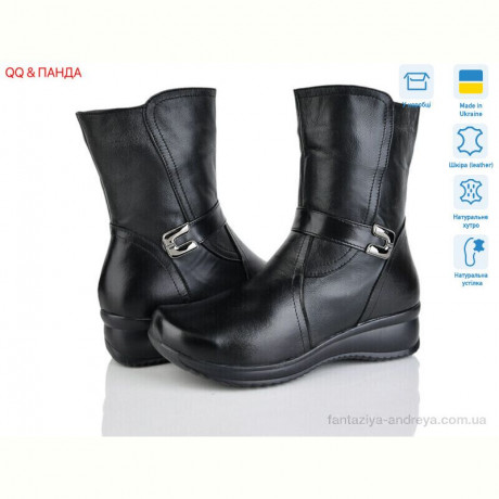 Ботинки QQ&Панда 729 чорний
