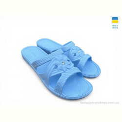 Шлепки Rai shoes Камінь блакитний