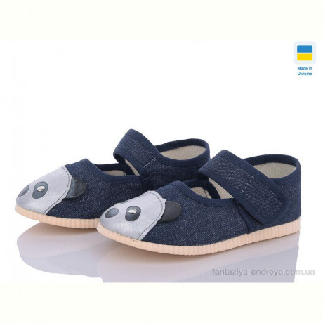 Тапки LiBang 0131 джинс панда