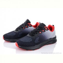 Кроссовки Violeta 24-152 black-red