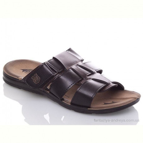 Шлепки DeMur M6850 black-brown