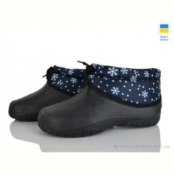 Галоши Selena 810 калоші сніжинка синій