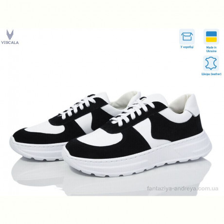 Кроссовки Viscala 21206 біл-чорний