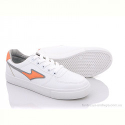 Кроссовки Violeta Z4(6821) white-orange-grey