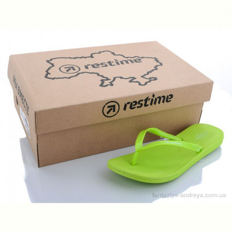Шлепки Restime MWL20002 salat