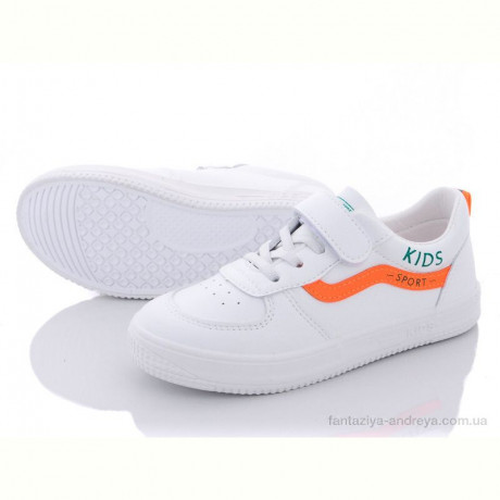 Кроссовки Violeta Q45-M132 white-orange
