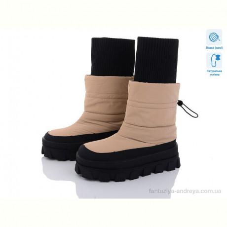 Дутики Violeta 197-165 khaki