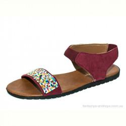 Босоножки Waldem Ж054Б бордовый