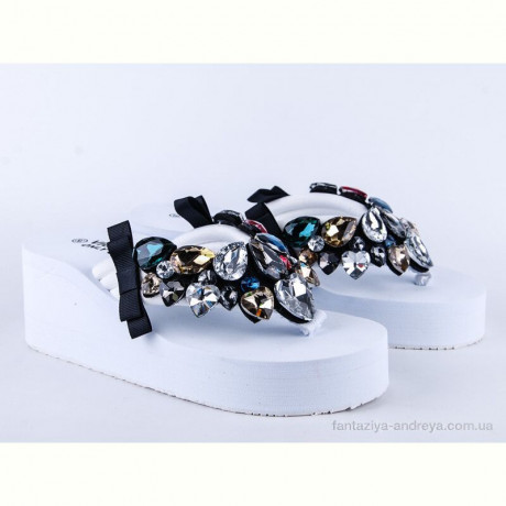 Шлепки Violeta 110-1 white уцінка