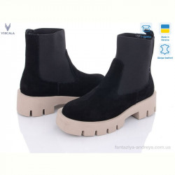 Ботинки Viscala 27917 VL чорний-бежевий демі