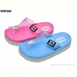 Вьетнамки Super Gear 01-2467 pink-blue mix