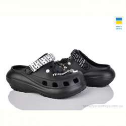 Кроксы Golden Lion 1410 чорний