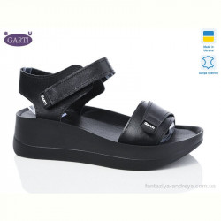 Босоножки Garti 0196 чорна шкіра1