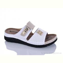 Шлепки Sali-2 203-40 білий-беж к.