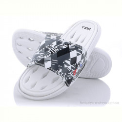 Шлепки Obuvok R021 (w43) white-black (08841)