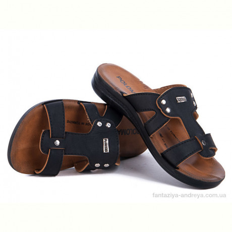 Шлепки Selena 1057 тапок черный