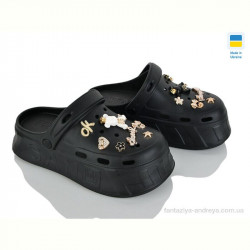 Кроксы Golden Lion 156-1 чорний