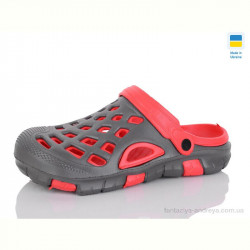 Кроксы SANLIN 2 B308 сірий-червоний