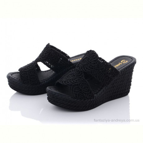 Шлепки Violeta 15001 black