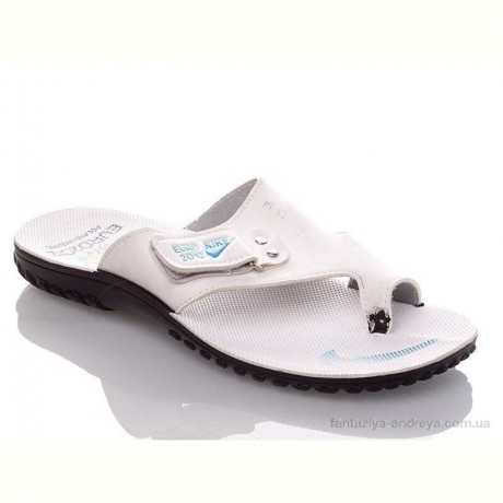 Шлепки DeMur MN white-blue-lip P