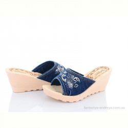 Шлепки DeMur WD282 синій