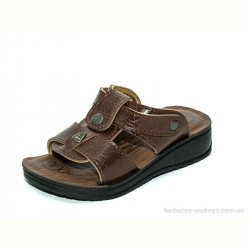 Шлепки Waldem ДМ039 коричневый