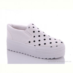 Слипоны CR 501 белый горох