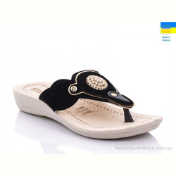 Шлепки Selena ТЖ19 палец 03-03-2 черный