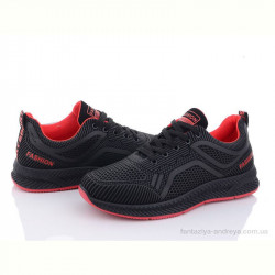 Кроссовки Violeta 197-142 black-red