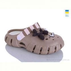 Кроксы DeMur 6012 коричневий