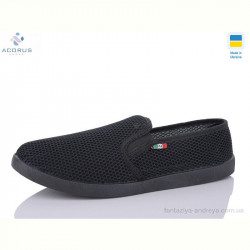 Слипоны Acorus 3100 чорний