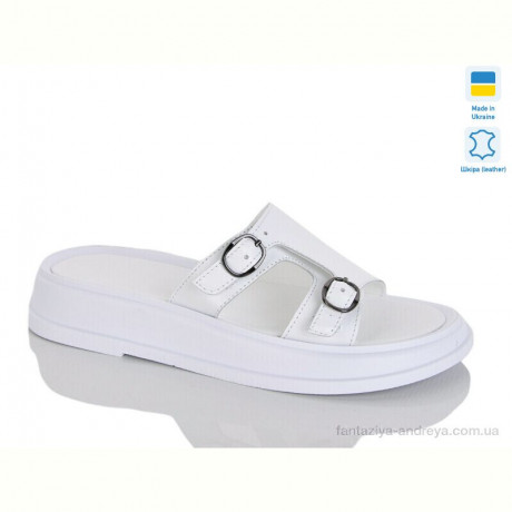 Шлепки Sali 11 білий к.