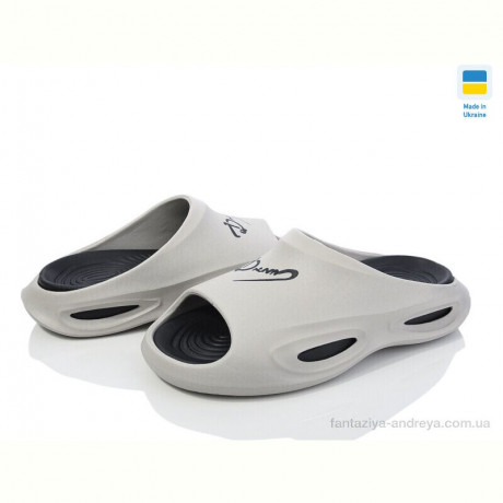 Шлепки Inblue L135 сіро-чорний