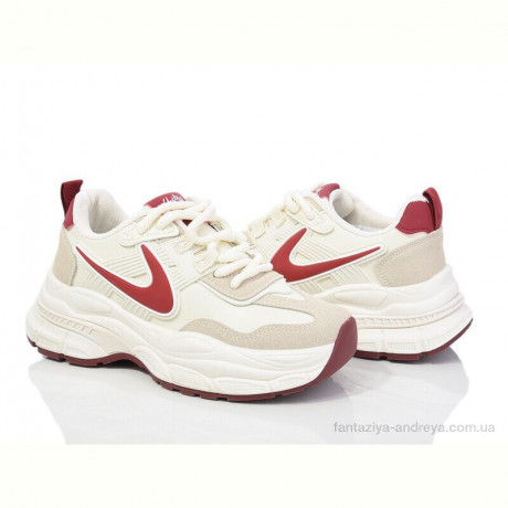 Кроссовки Violeta 172-41 beige-red