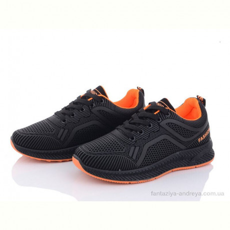 Кроссовки Violeta 197-143 black-orange