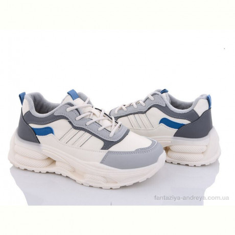 Кроссовки Violeta 169-24 beige-grey