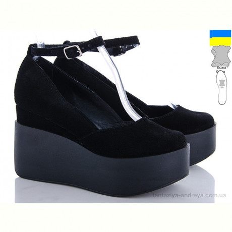 Туфли Elena 025 замша черный