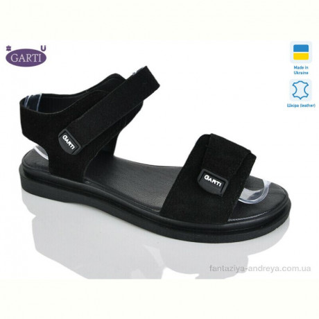 Босоножки Garti 36 чорний замш