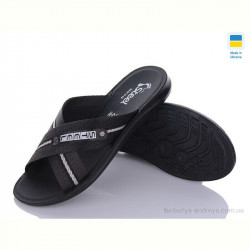 Шлепки DeMur TRK2026-2-007 чорний-білий