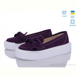 Слипоны G-Aira 571 фіолет біл.