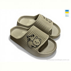 Шлепки Rai shoes 104 бежевий