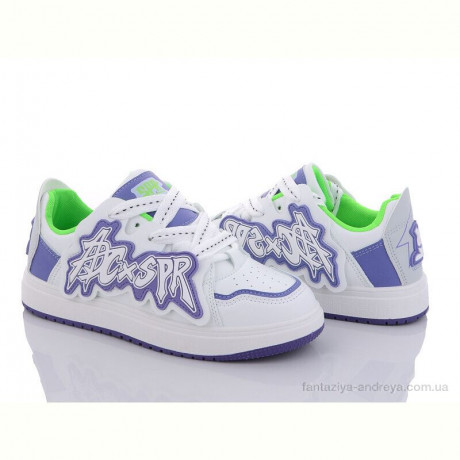Кроссовки Violeta 186-26 white-purple