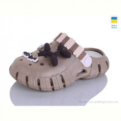 Кроксы Lot Shoes 012 мокко-кремовий