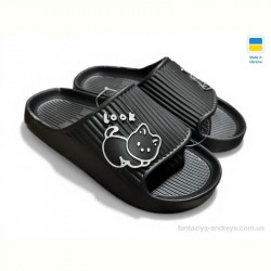 Шлепки Rai shoes 104 чорний