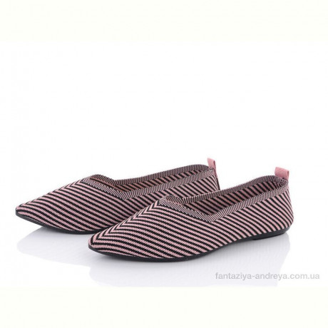 Балетки Violeta 45-91 pink-black